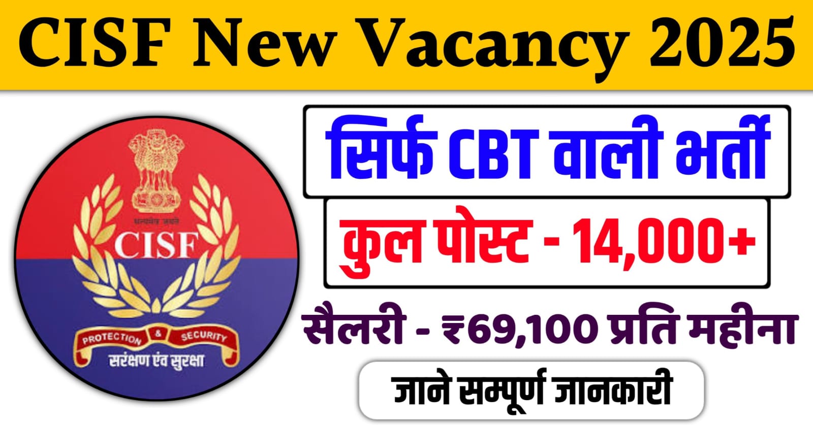CISF New Vacancy 2025