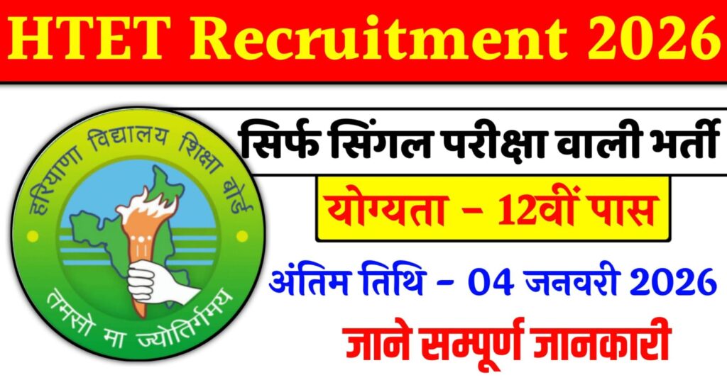 HTET Recruitment 2026
