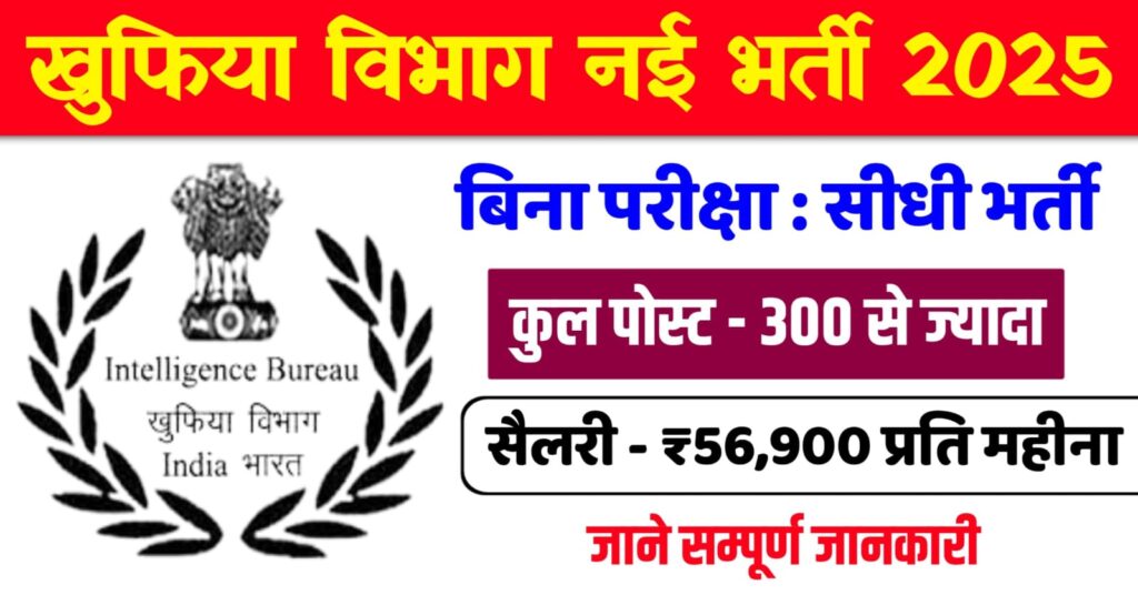 IB MTS Recruitment 2025