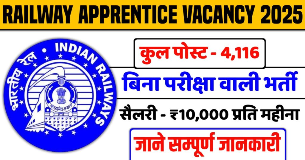 Railway Apprentice Recruitment 2025