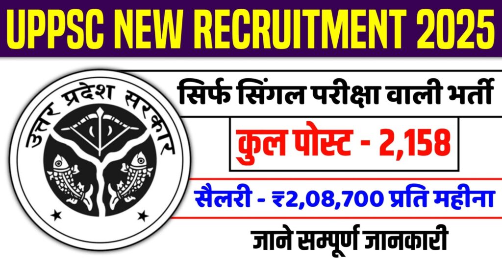 UPPSC Recruitment 2025
