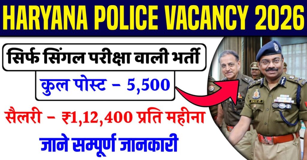 Haryana Police Recruitment 2026
