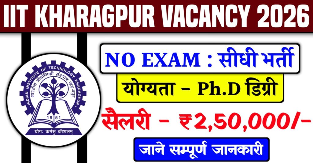 IIT Kharagpur Recruitment 2026