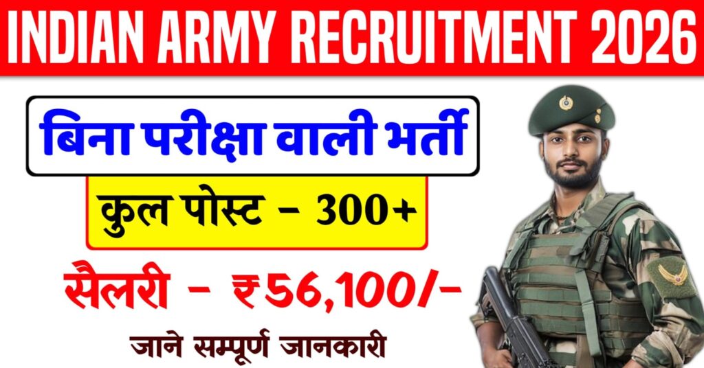 Indian Army Recruitment 2026