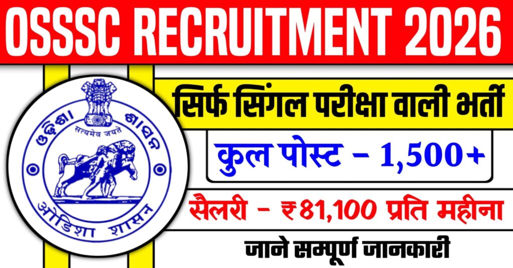 OSSSC Recruitment 2026