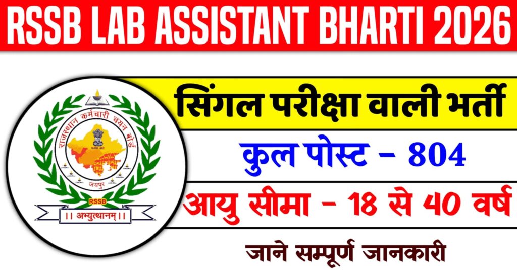 RSSB Lab Assistant Recruitment 2026