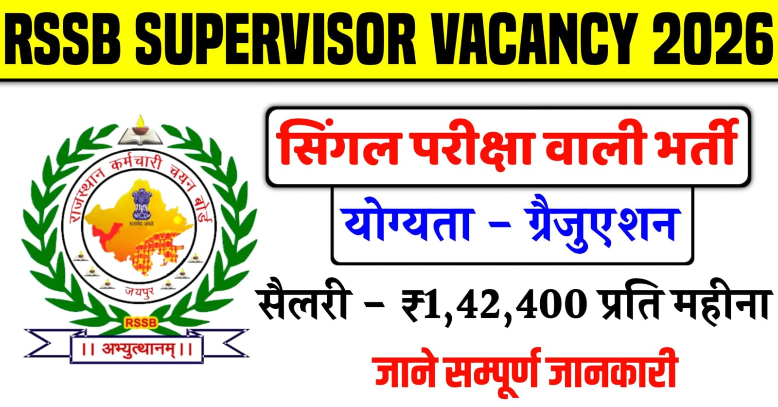 RSSB Supervisor Vacancy 2026