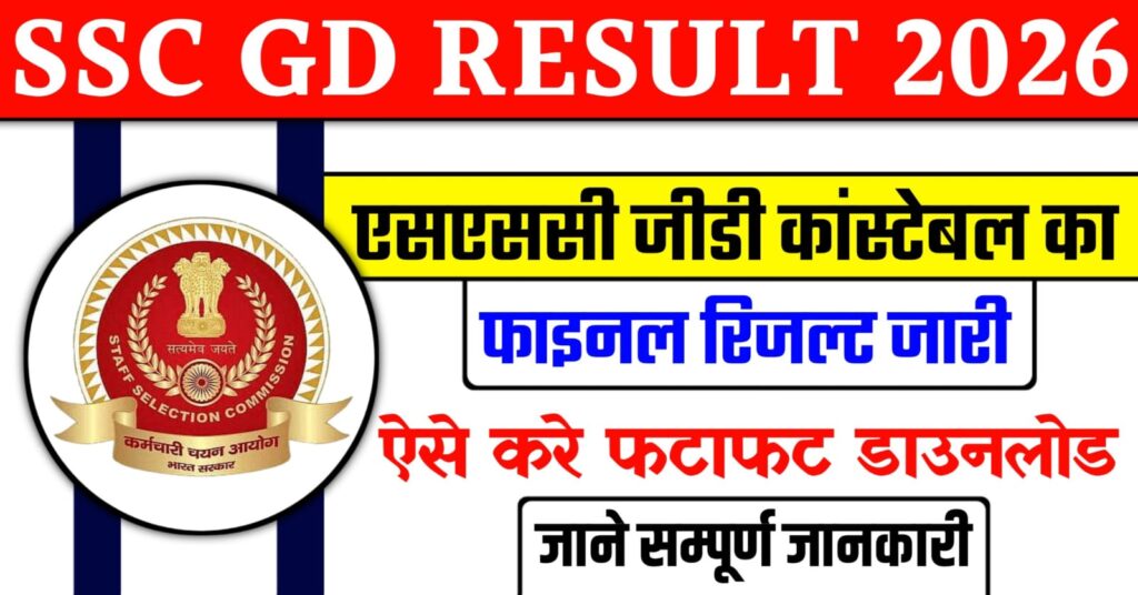 SSC GD Result 2026