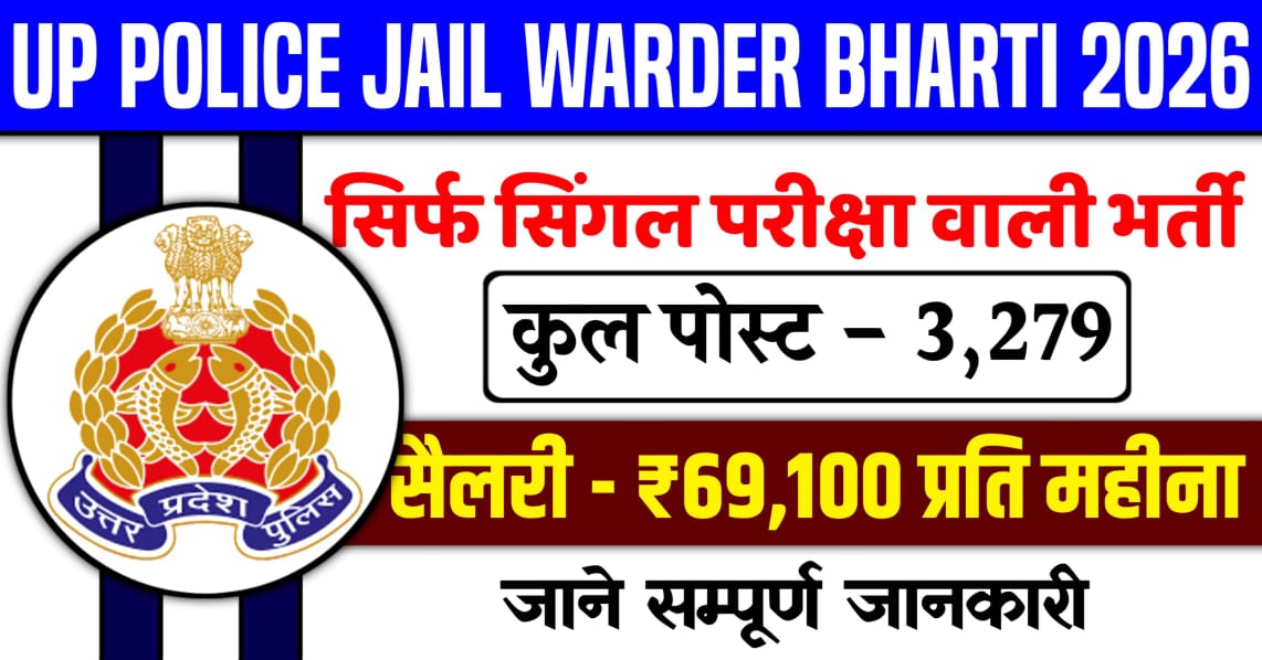 UP Police Jail Warder Recruitment 2026