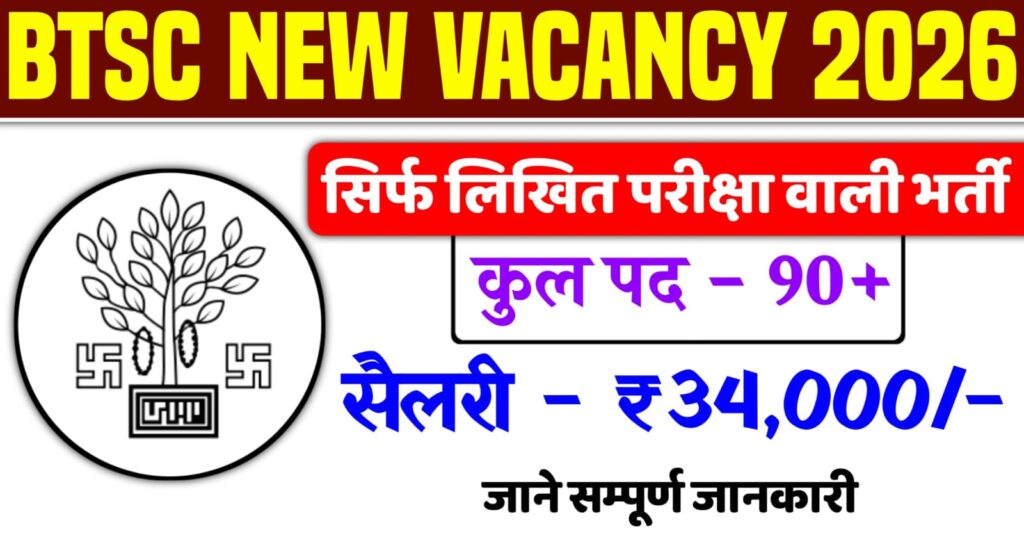 BTSC Dairy Field Officer Recruitment 2026