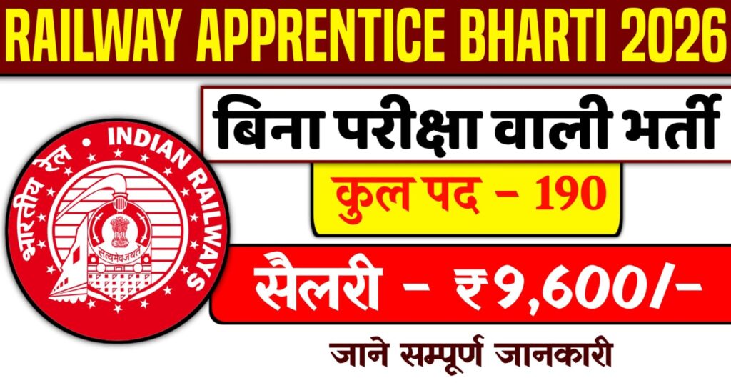 Konkan Railway Apprentice Vacancy 2026