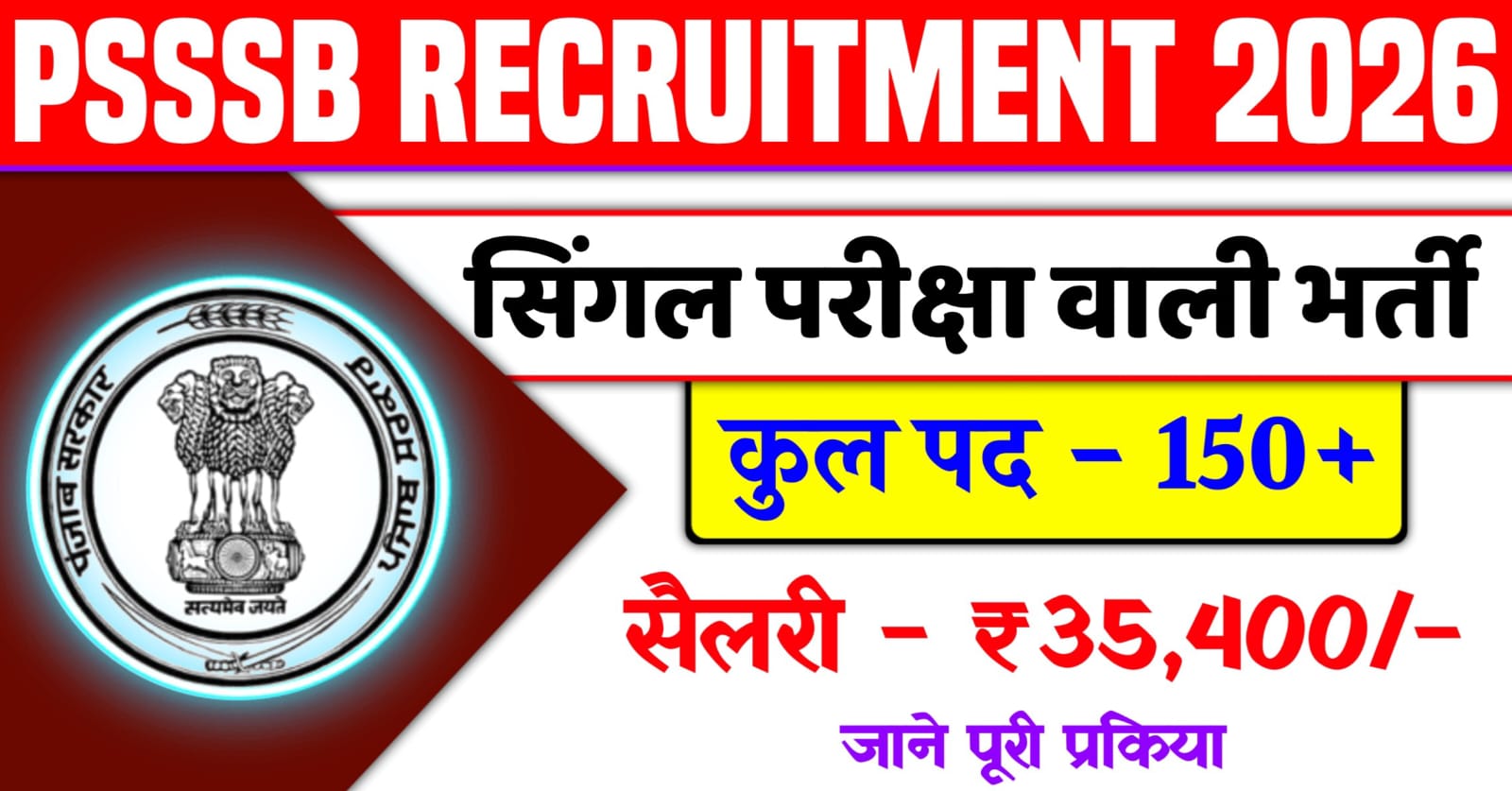 PSSSB Recruitment 2026