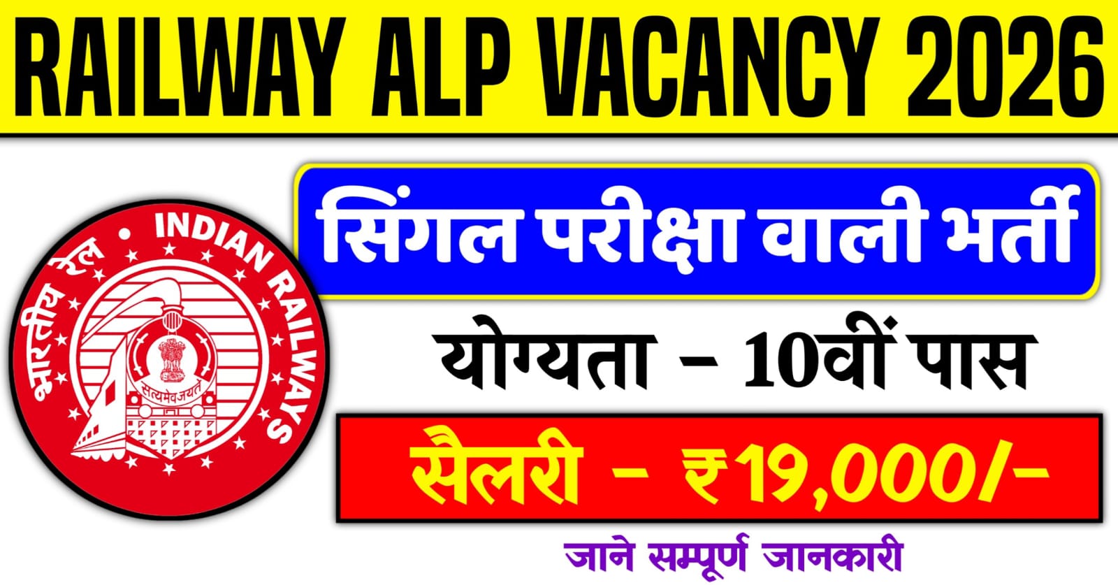 Railway ALP Vacancy 2026