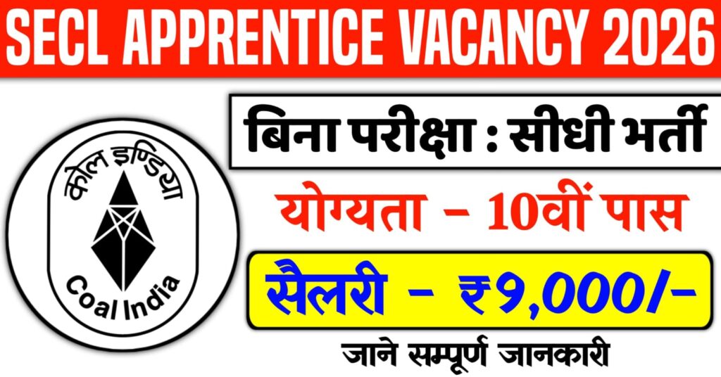 SECL Apprentice Recruitment 2026