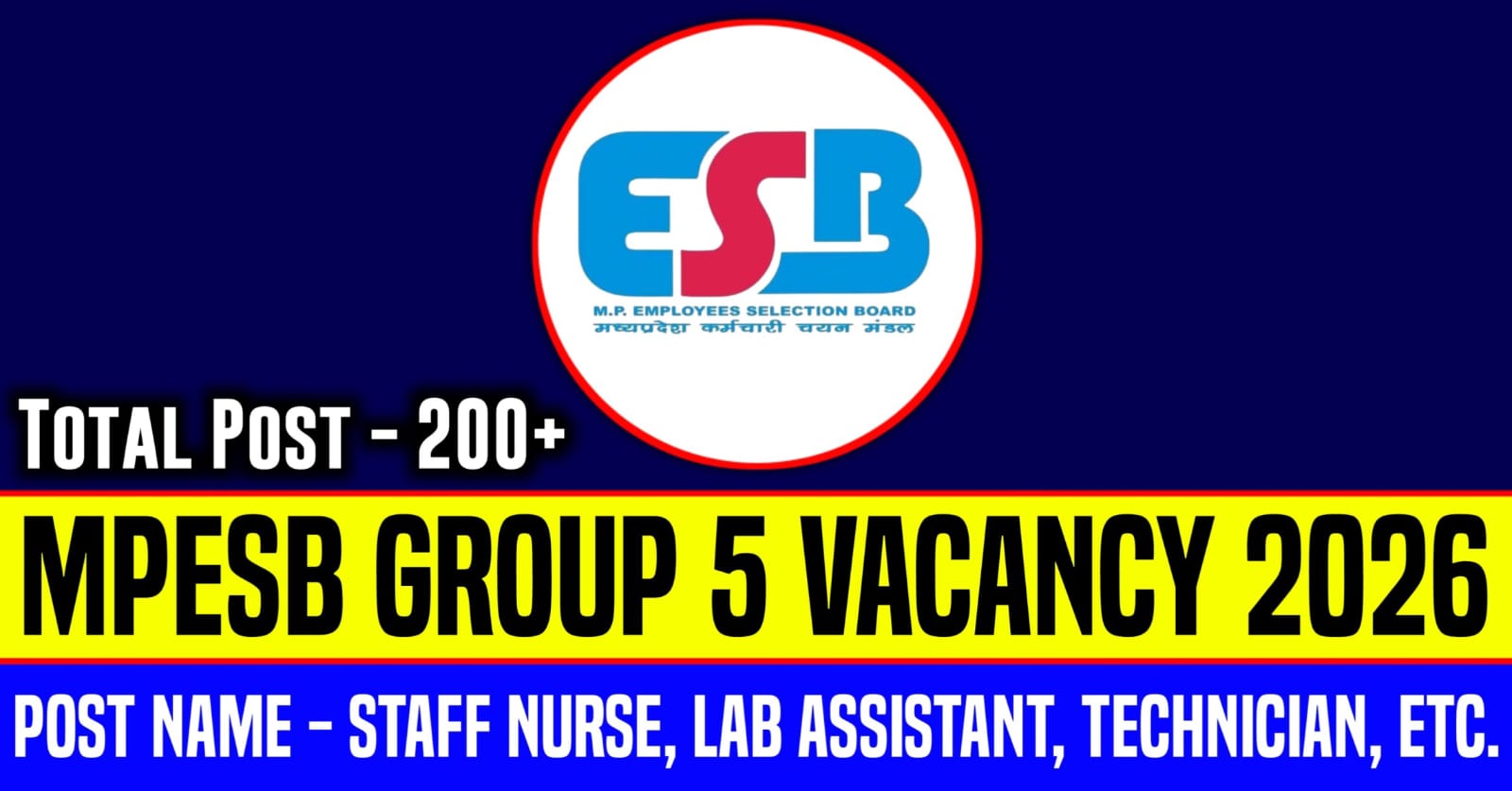 MPESB Group 5 Paramedical Recruitment 2026