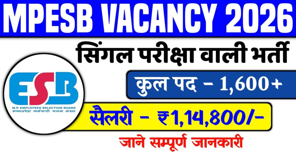 MPESB Vacancy 2026