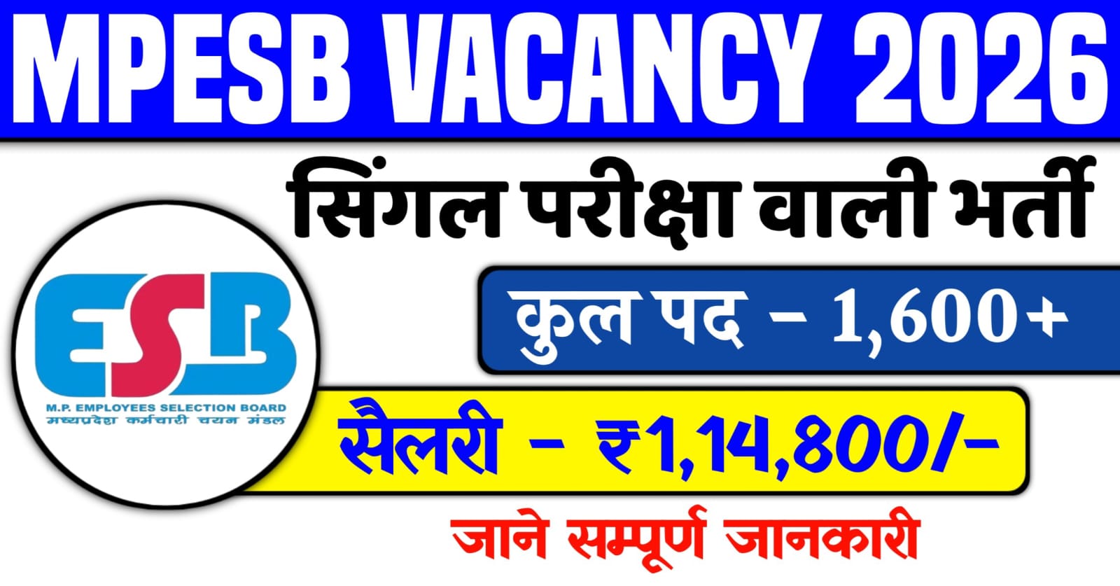 MPESB Vacancy 2026
