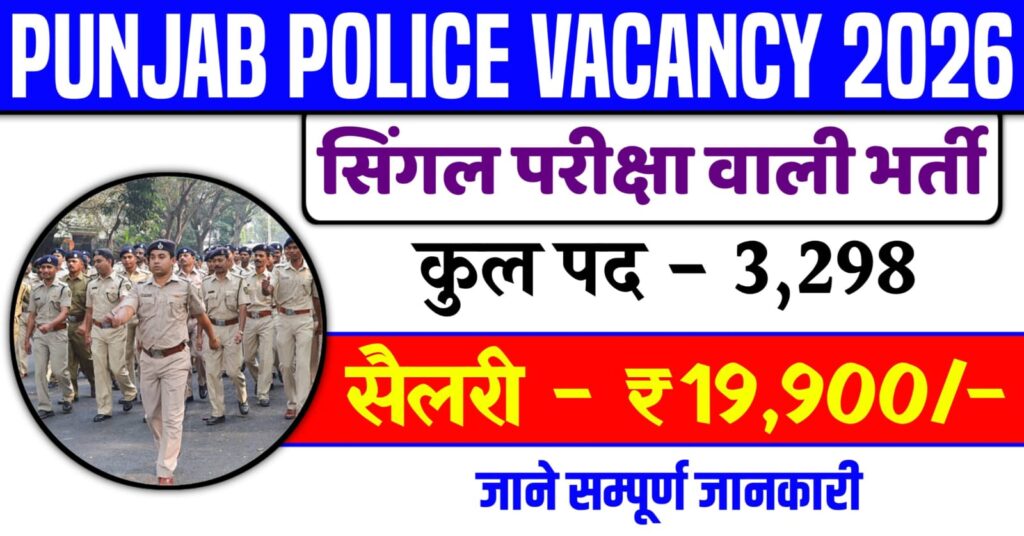 Punjab Police Constable Recruitment 2026
